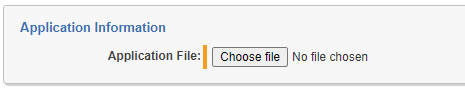 Application file field